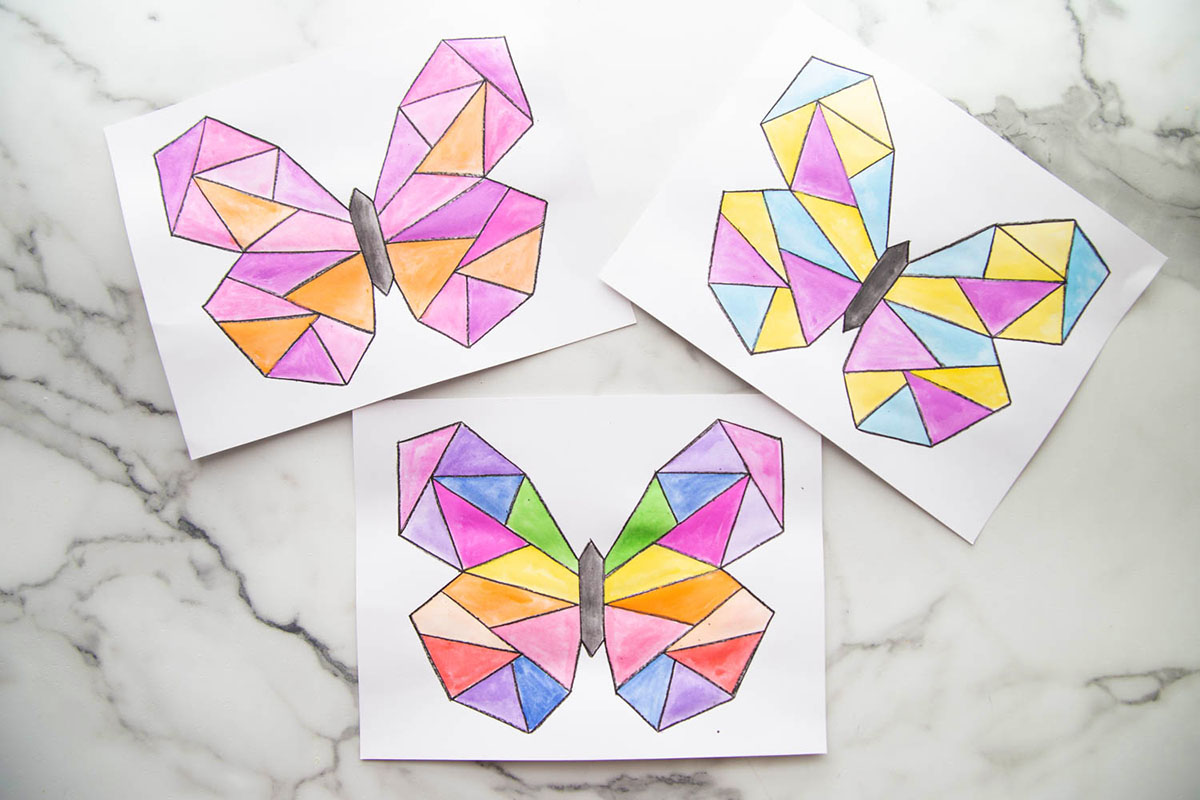 FREE Watercolor Butterfly Painting Activity