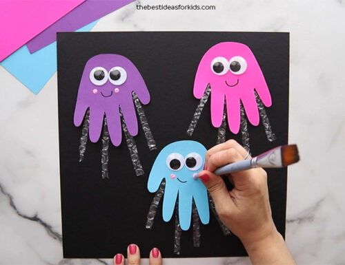 Jellyfish Handprint - The Best Ideas for Kids