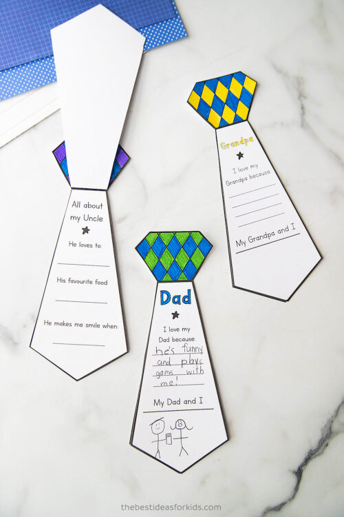 Father's Day Tie Card - The Best Ideas for Kids