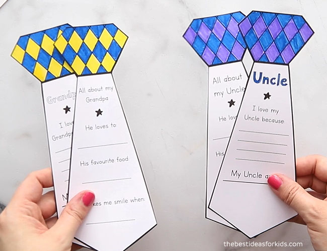Father's Day Tie Card - The Best Ideas for Kids