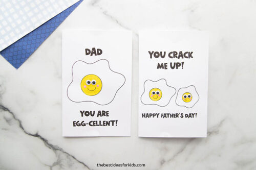 Father's Day Egg Card (Free Printables) - The Best Ideas for Kids