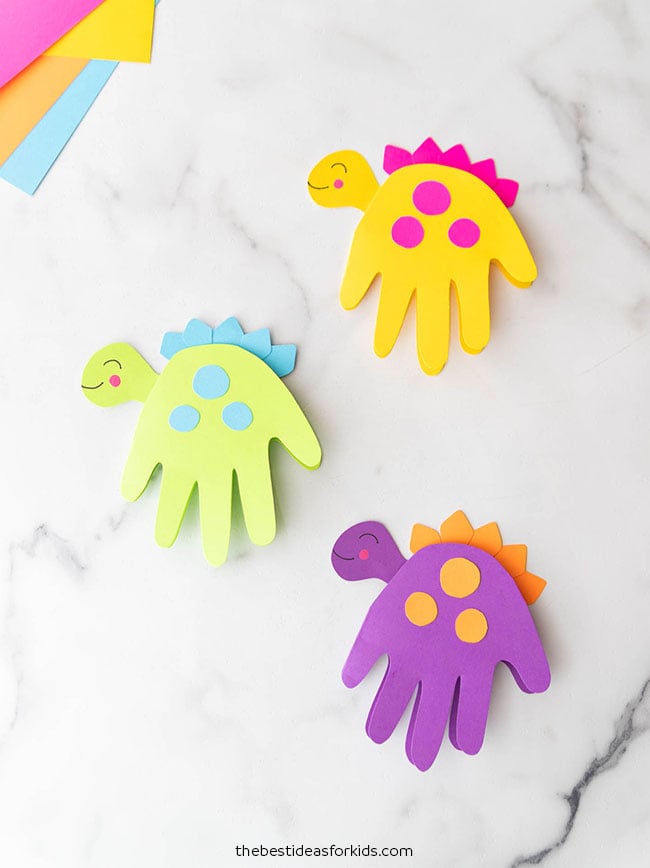 Dinosaur Handprint - The Best Ideas for Kids