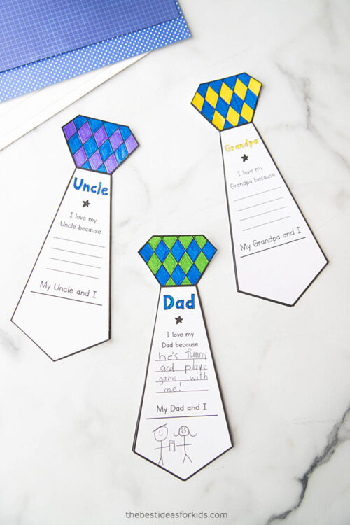 Father's Day Tie Card - The Best Ideas for Kids