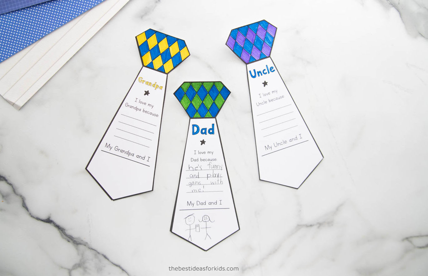 Father's Day Tie Card The Best Ideas for Kids