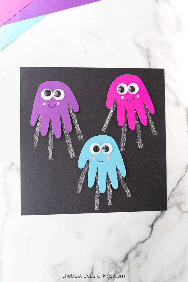 Jellyfish Handprint - The Best Ideas for Kids