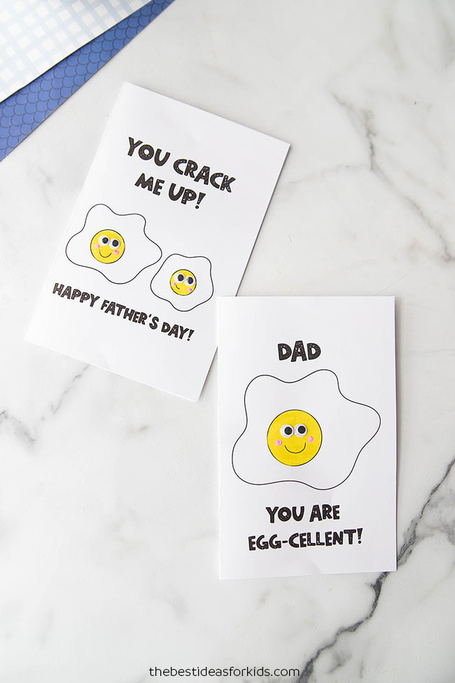 Father's Day Egg Card (Free Printables) - The Best Ideas for Kids