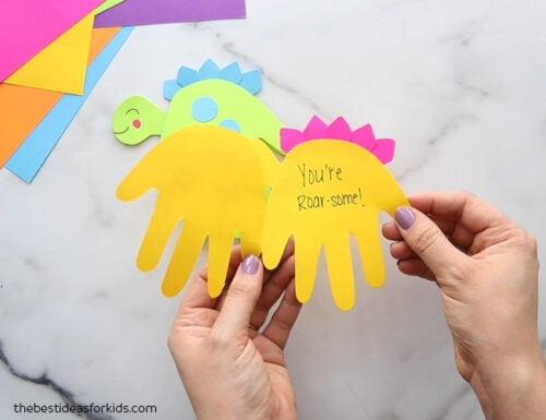 Dinosaur Handprint - The Best Ideas for Kids