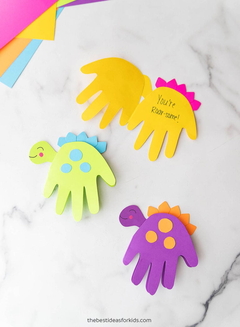 Dinosaur Handprint - The Best Ideas for Kids