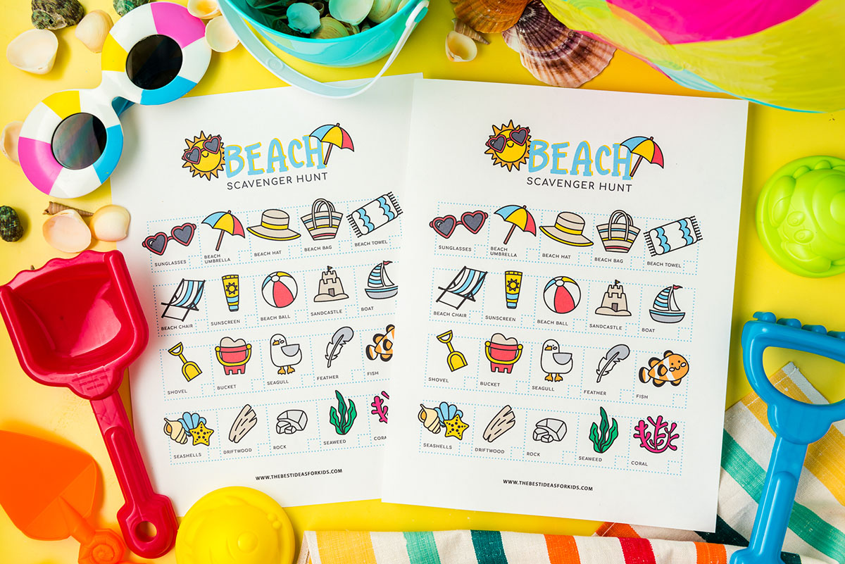 Beach Scavenger Hunt (Free Printable) The Best Ideas for Kids