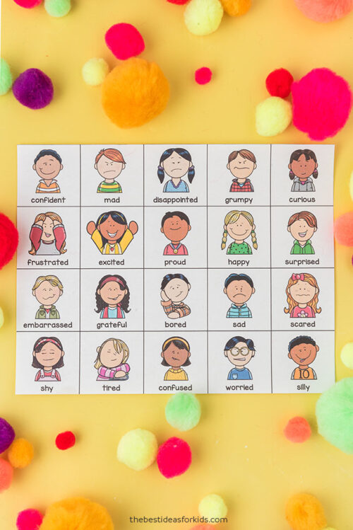 Emotions Bingo (Free Printables) - The Best Ideas For Kids