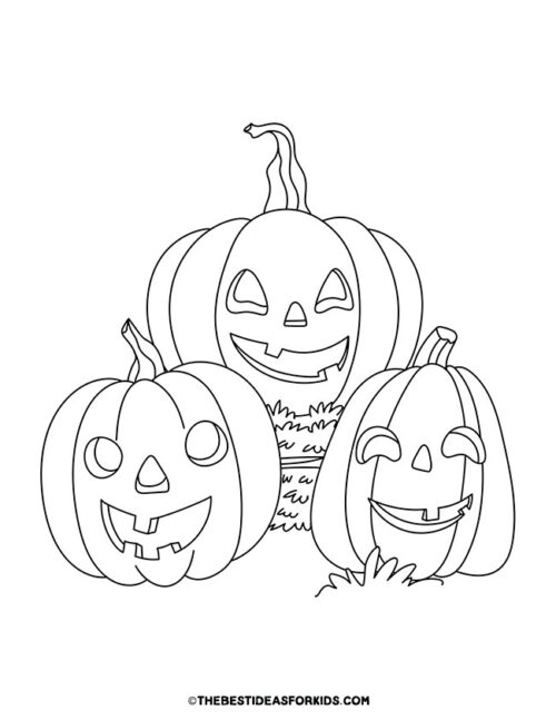 Pumpkin Coloring Pages (Free Printables) - The Best Ideas for Kids