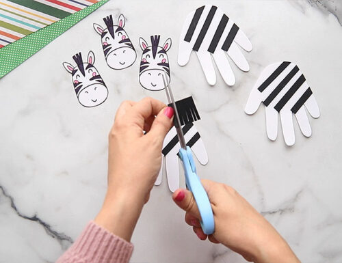 Zebra Handprint - The Best Ideas for Kids