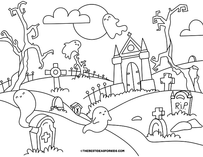 Ghost Coloring Pages (Free Printables) - The Best Ideas for Kids