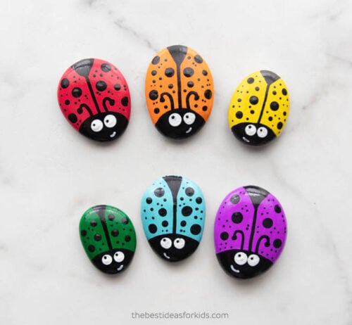 Ladybug Rock Painting - The Best Ideas for Kids