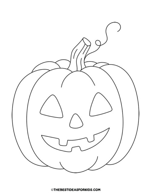 Pumpkin Coloring Pages (Free Printables) - The Best Ideas for Kids