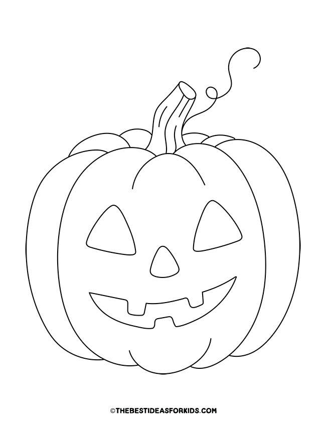 Pumpkin Coloring Pages (Free Printables) - The Best Ideas for Kids