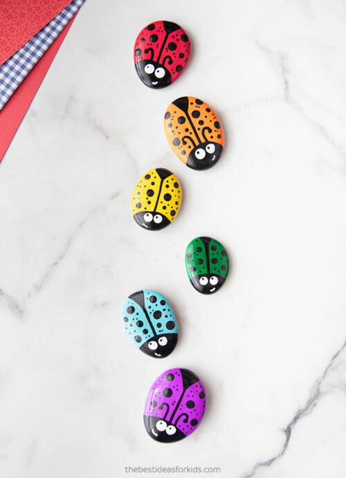 Ladybug Rock Painting - The Best Ideas for Kids