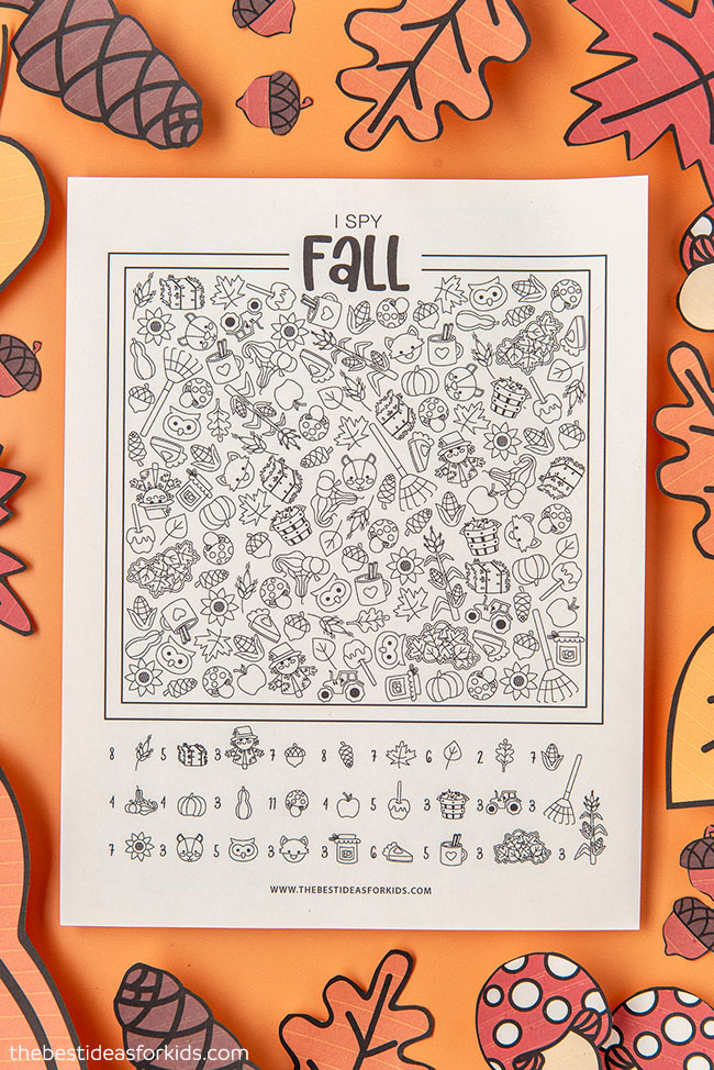 Fall I Spy (Free Printables) The Best Ideas for Kids