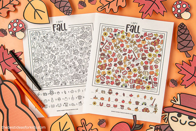 Fall I Spy (Free Printables) - The Best Ideas for Kids