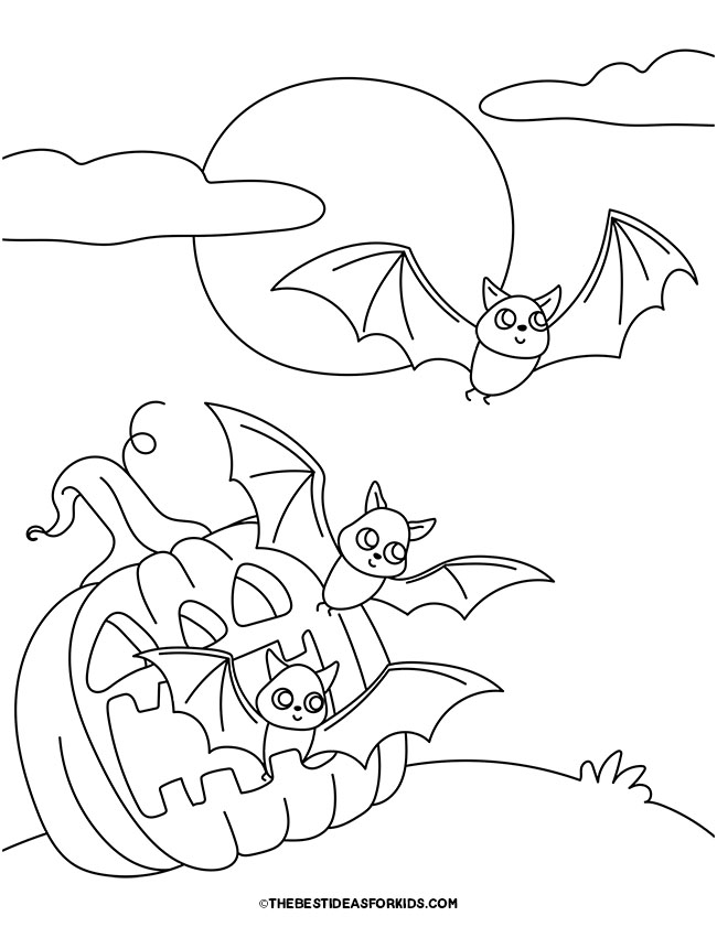 Bat Coloring Pages (Free Printables) - The Best Ideas for Kids