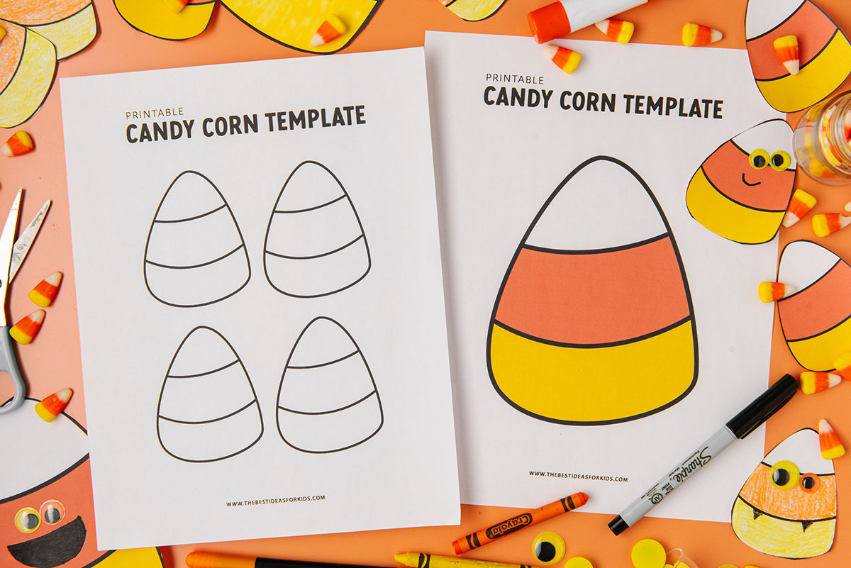 Candy Corn Template Free Printables The Best Ideas For Kids