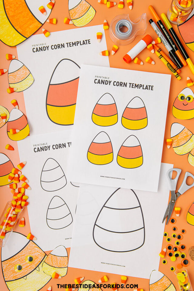 Candy Corn Template Free Printables The Best Ideas For Kids