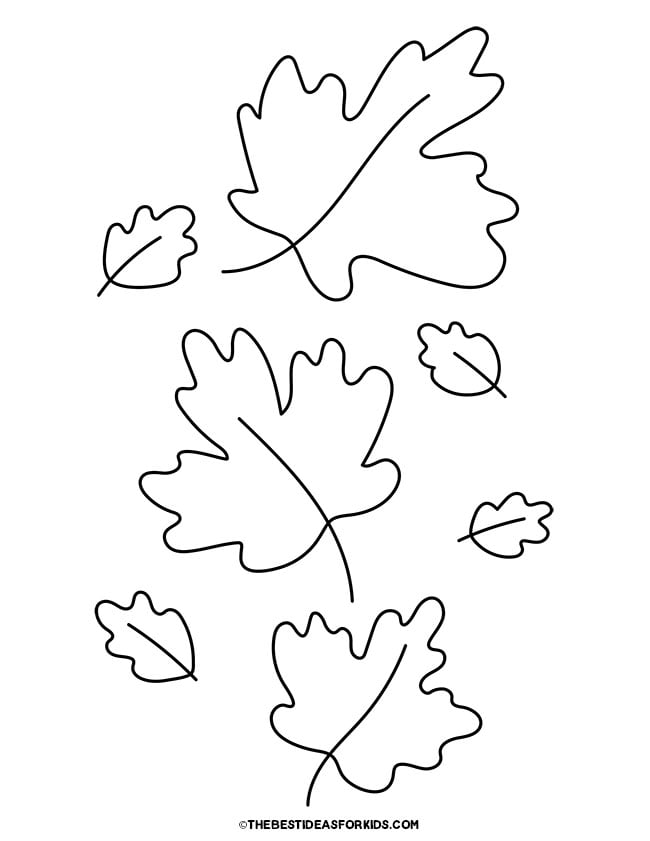 Leaf Coloring Pages (Free Printables) - The Best Ideas for Kids