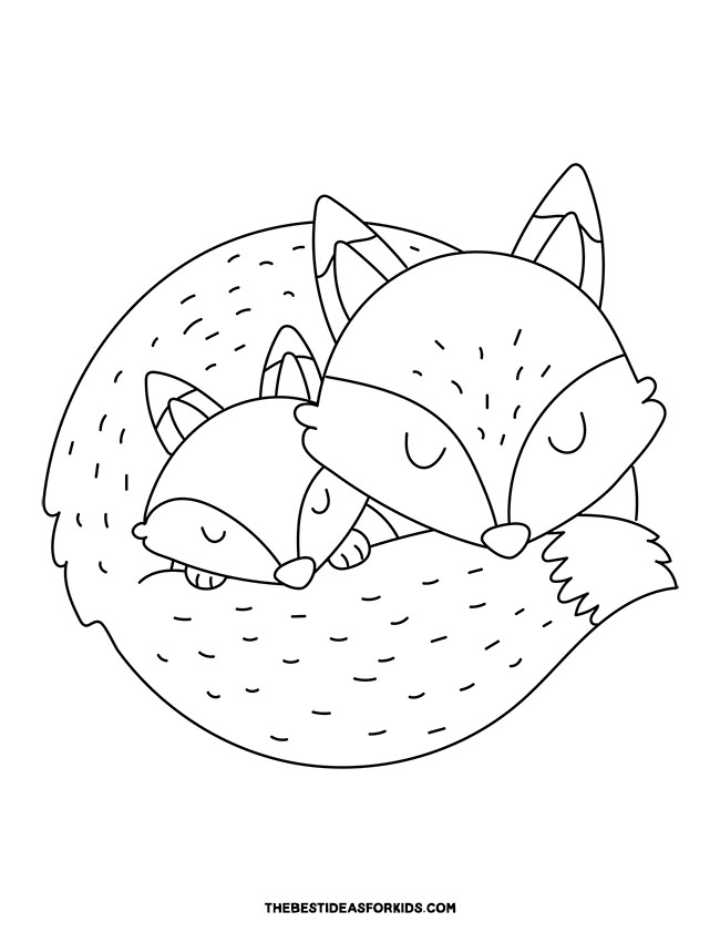 Fox Coloring Pages (Free Printables) - The Best Ideas for Kids