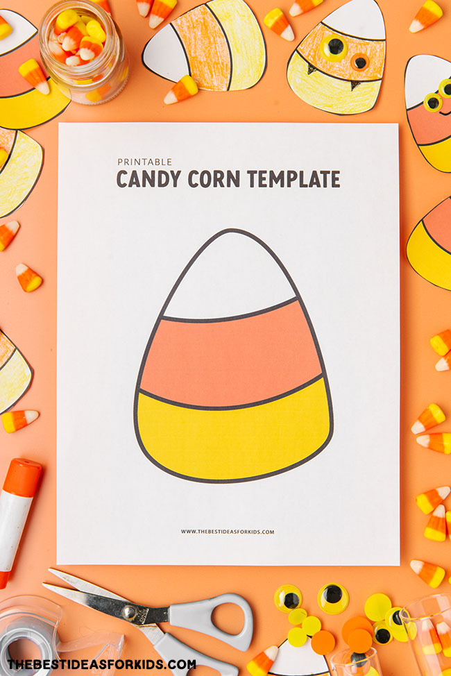 Candy Corn Template (Free Printables) The Best Ideas for Kids