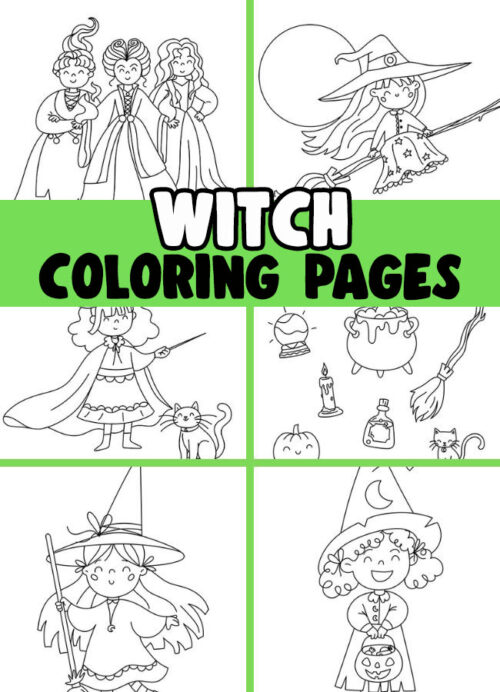 Witch Coloring Pages (Free Printables) - The Best Ideas for Kids