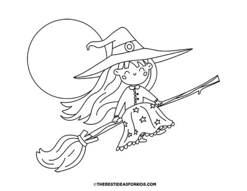 Witch Coloring Pages (Free Printables) - The Best Ideas for Kids