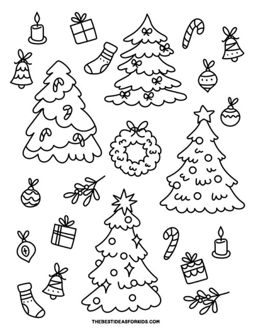 Christmas Tree Coloring Pages (Free Printables) - The Best Ideas for Kids