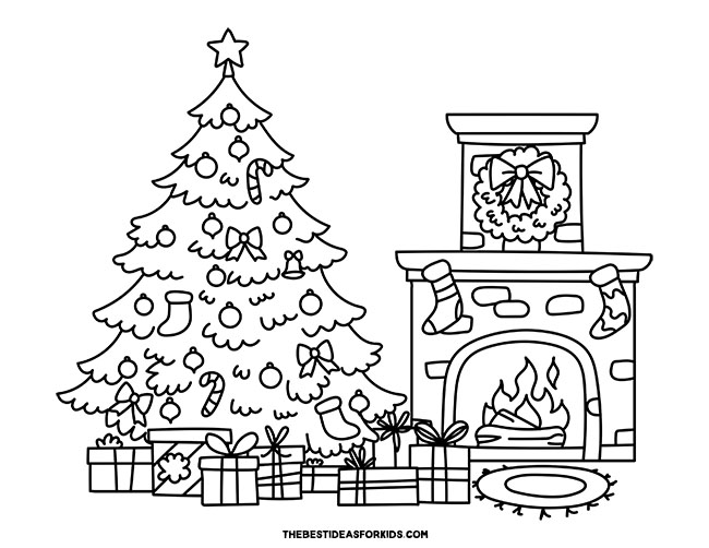 Christmas Tree Coloring Pages (Free Printables) - The Best Ideas for Kids