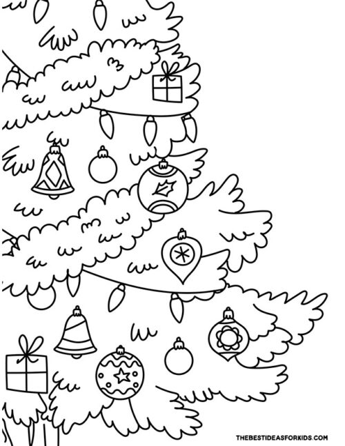 Christmas Tree Coloring Pages (Free Printables) - The Best Ideas for Kids