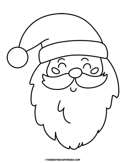 Santa Coloring Pages (Free Printables) - The Best Ideas for Kids