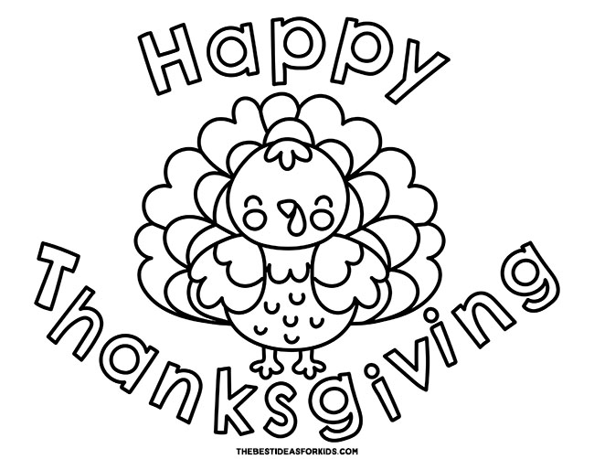 Turkey Coloring Pages (Free Printables) - The Best Ideas for Kids