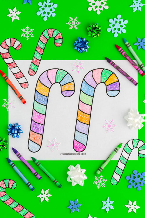 Candy Cane Template (Free Printables) - The Best Ideas for Kids