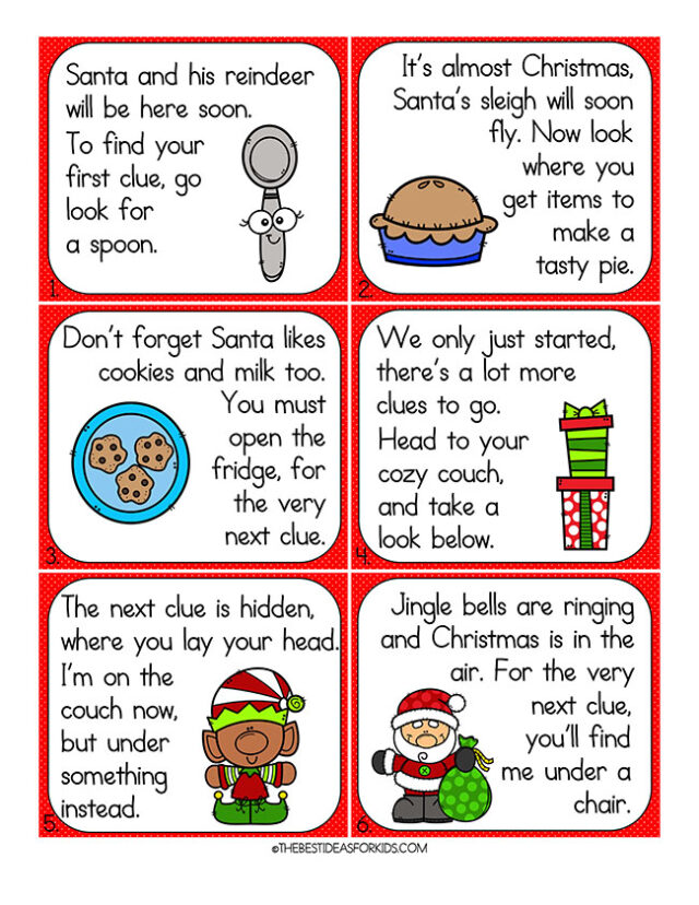 Free Printable Christmas Scavenger Hunt