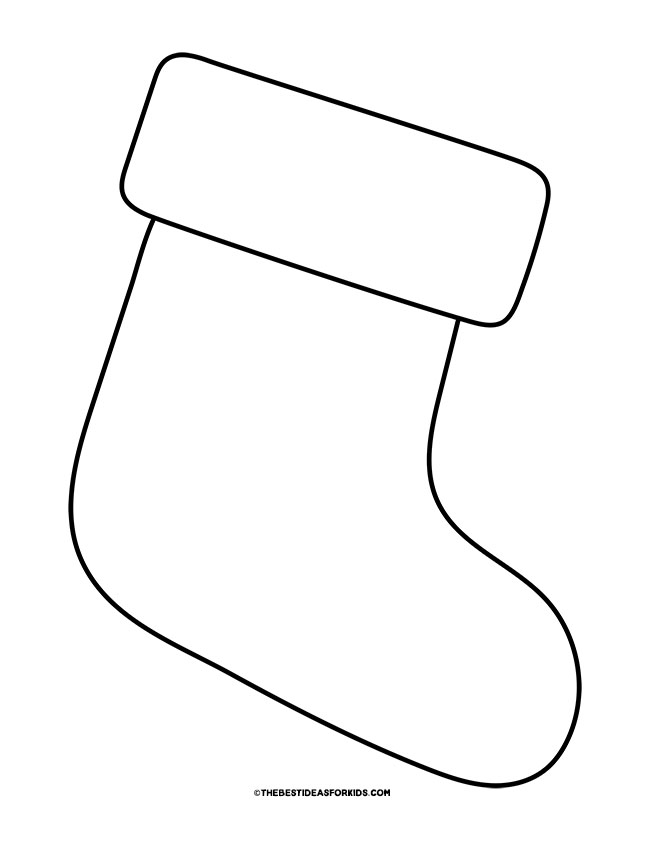 Christmas Stocking Template (Free Printables) The Best Ideas for Kids