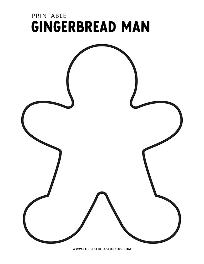 Gingerbread Man Template Free Printables The Best Ideas For Kids