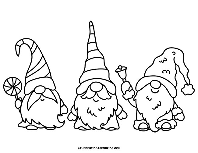 Gnome Coloring Pages (Free Printables) - The Best Ideas for Kids