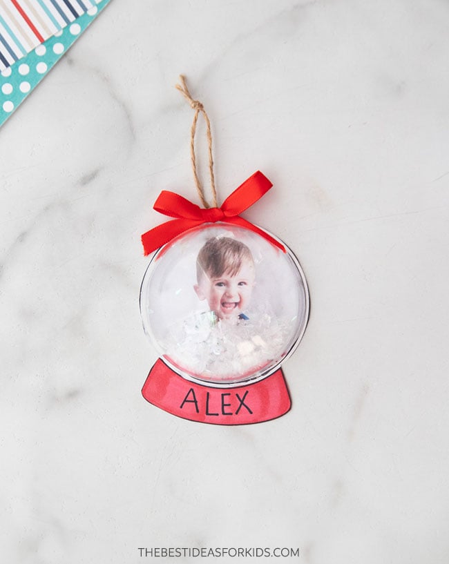 Snow Globe Ornament DIY (with Free Template) - The Best Ideas for Kids