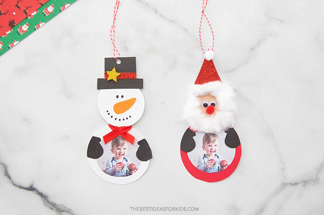 DIY Paper Photo Ornaments (with Free Printable Template) - The Best ...