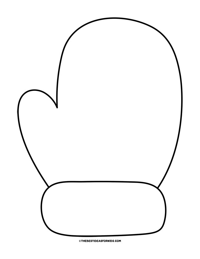 Mitten Template (Free Printables) - The Best Ideas for Kids