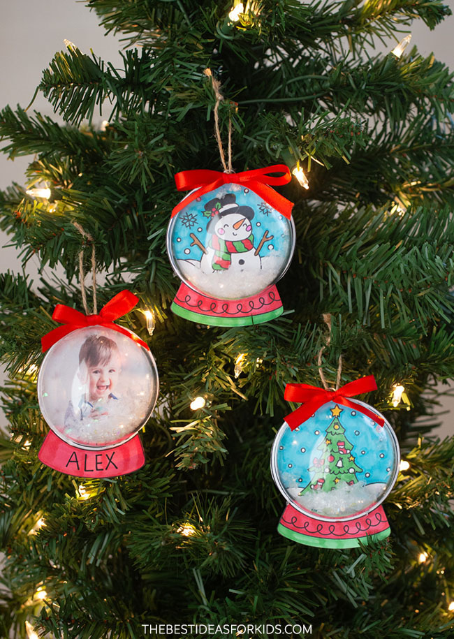 Snow Globe Ornament DIY (with Free Template) - The Best Ideas for Kids