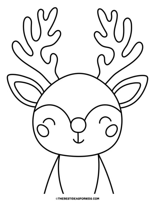 Reindeer Coloring Pages (Free Printables) - The Best Ideas for Kids