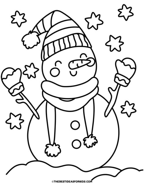 Snowman Coloring Pages (Free Printables) - The Best Ideas for Kids