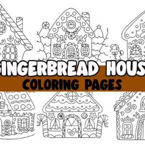 gingerbread house coloring pages cover