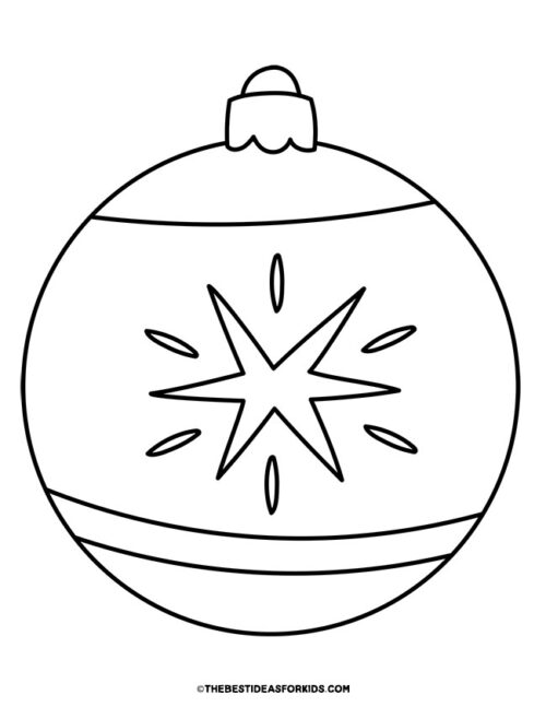 Ornament Coloring Pages (free Printables) - The Best Ideas For Kids