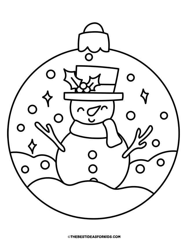 Ornament Coloring Pages (Free Printables) - The Best Ideas for Kids